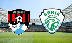 Vanspor- Serikspor maçında ilk yarı sona erdi