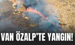 Van Özalp’te Sazlık Yangını!