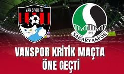 Vanspor Kritik Maçta Öne Geçti