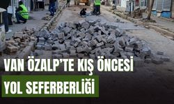 Van Özalp’te Kış Öncesi Yol Seferberliği