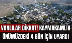 Van Özalp Kaymakamlığı’ndan Kuvvetli Yağış Uyarısı