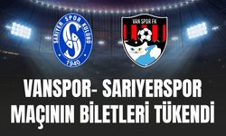 Vanspor- Sarıyerspor Maçının Biletleri Tükendi