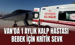 Van'da 1 Aylık Bebek Hava Ambulansı ile İstanbul’a Sevk Edildi