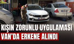 Van'da Soğuklar Başladı: Kış Lastiği Yoğunluğu Erken Başladı