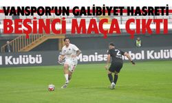 Vanspor’un Galibiyet Hasreti Beşinci Maça Çıktı