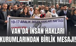 Van’da İnsan Hakları Kurumlarından Birlik Mesajı!