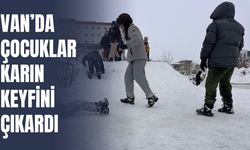 Van’da Çocuklar Karın Keyfini Çıkardı