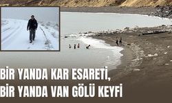 Bitlis’te Bir Yanda Kar Esareti, Bir Yanda Van Gölü Keyfi