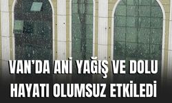 Van’da Ani Yağış ve Dolu Hayatı Olumsuz Etkiledi