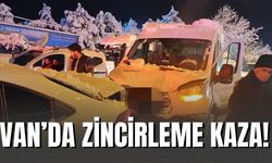 Van’da Zincirleme Kaza!