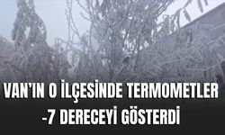 Van Çaldıran’da Dondurucu Soğuk: Sıcaklık -7 Dereceye Düştü