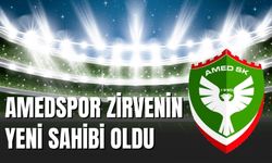 Amedspor Zirvenin Yeni Sahibi Oldu