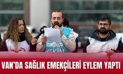 Van’da Sağlık Emekçileri Eylem Yaptı