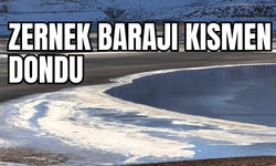 Zernek Barajı Kısmen Dondu