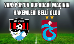 Vanspor'un Ziraat Kupası'ndaki maçını Gürcan Hasova yönetecek