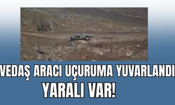 VEDAŞ Aracı Şarampole Yuvarlandı: 1 Ağır Yaralı