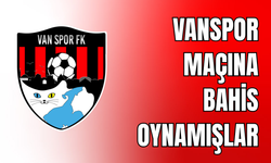 Vanspor maçında bahis oynamışlar!