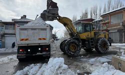 Van Başkale’de Karla Mücadele Sürüyor