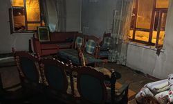 Van'ın Muradiye ilçesindeki ev alev alev yandı