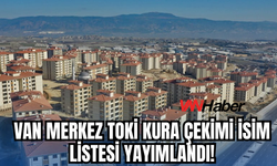 Van Merkez TOKİ Kura Çekimi İsim Listesi Yayımlandı!