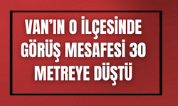 Van’ın Özalp’ta İlçesinde Görüş Mesafesi 30 Metreye Düştü