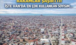 Rakamlar Şaşırttı! İşte Van'da En Çok Kullanılan Soyisim...