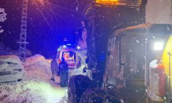 Kapanan köy yolunda nefes kesen kurtarma operasyonu