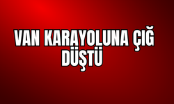 Hakkari-Van Karayoluna çığ düştü