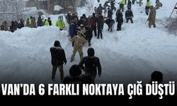 Van’ın Çatak İlçesinde 6 Farklı Noktaya Çığ Düştü