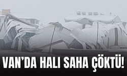 Van’da Halı Saha Çöktü!