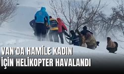Van'da Hamile Kadın İçin Helikopter Havalandı