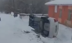 Van Tuşba’da Kar ve Buz Kazaya Neden Oldu