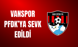 Vanspor FK PFDK’ya Sevk Edildi