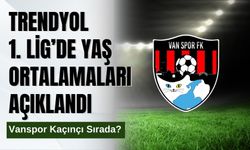 Trendyol 1. Lig’de Yaş Ortalamaları Açıklandı: Vanspor Kaçınçı Sırada?