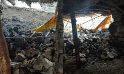 Hakkari’de Yağış Ahırın Çökmesine Neden Oldu