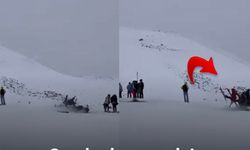 Kayak pistinde korku dolu anlar! Çok sayıda yaralı var!