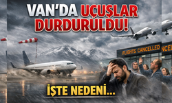 Van’da Ters Rüzgar Uçuşları Durdurdu