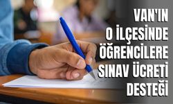 Van'ın O İlçesinde Öğrencilere Sınav Ücreti Desteği