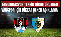 Erzurumspor Teknik Direktöründen Vanspor İçin Dikkat Çeken Açıklama
