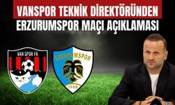 Vanspor Teknik Direktöründen Erzurumspor Maçı Açıklaması