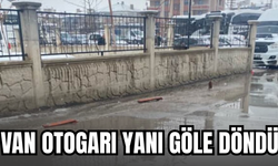 Van Otogarı Yanı Göle Döndü!