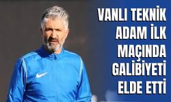 Vanlı Teknik Adam İlk Maçında Galibiyeti Elde Etti