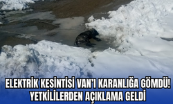 Van'da beklenmeyen kar yağışı elektrik kesintilerine neden oldu!