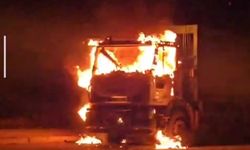 Van’da Seyir Halindeki Çöp Kamyonu Alevlere Teslim Oldu!