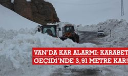 Van’da Kar Alarmı: Karabet Geçidi’nde 3,91 Metre Kar!