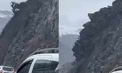 Yüksekova-Van Yolunda Heyelan: Facia Son Anda Önledi