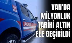 Van'da Milyonluk Tarihi Altın Ele Geçirildi