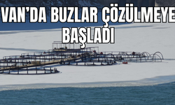 Van'da Buzlar Çözülüyor! Zernek’te Buzlar Çözüldü, Balık Kafesleri Gün Yüzüne Çıktı!