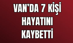 Van'da 7 kişi hayatını kaybetti