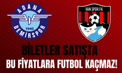 Vanspor–Adana Demirspor Maçının Bilet Fiyatları Açıklandı!